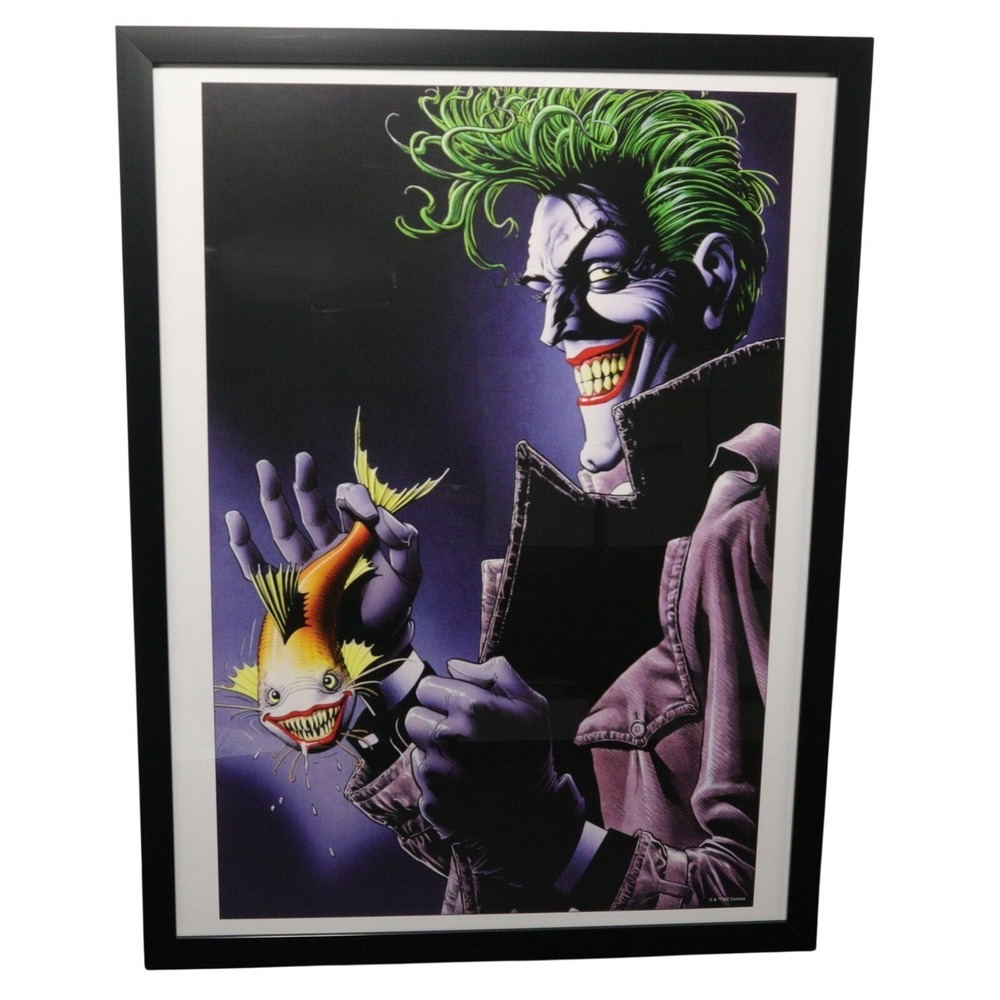 DC Comics Art Print Joker Framed Brian Bolland Comic #12x16